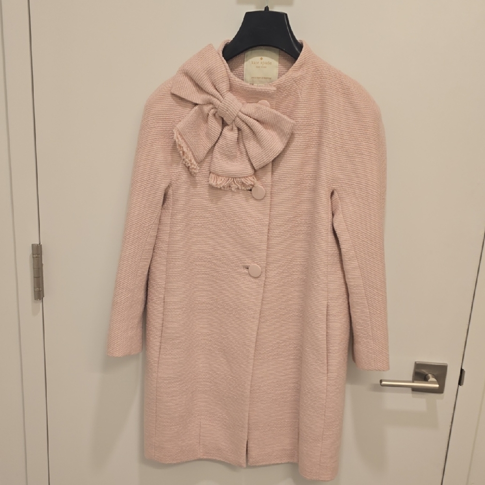 Kate Spade Blush Bow Coat